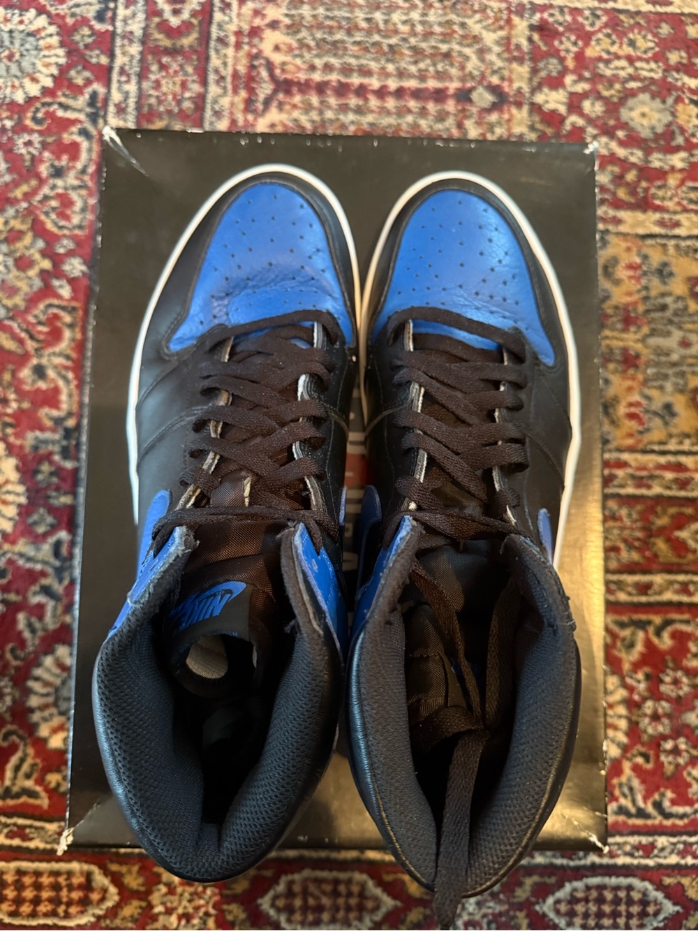 Jordan 1 Retro Royal - High Top Sneakers - Black/Blue - Picture 3 of 6